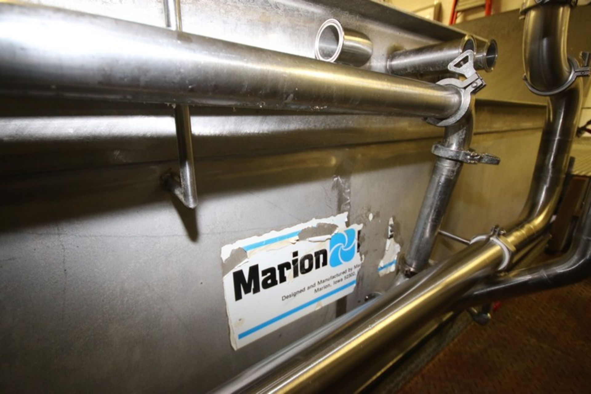 Marion S/S Paddle Blender, M/N SPX144, S/N 90077, Internal Blending Compartment Dims.: Aprox. 144" L - Bild 5 aus 23