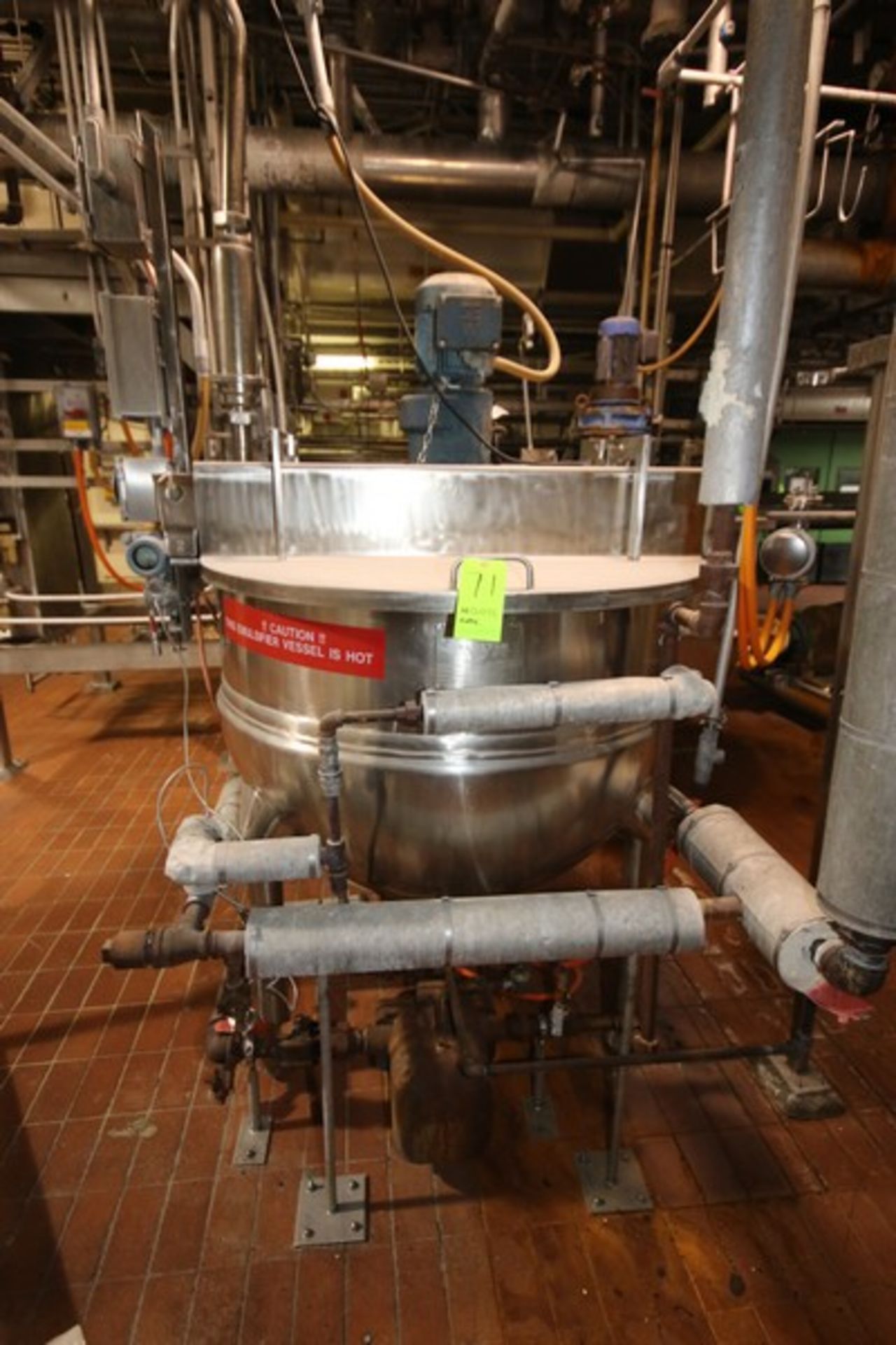 Hamilton 200 Gal. S/S Kettle, Style SA, S/N D2377-2, 125 PSI @ 345 F, Hyd. Test Press 215 PSI, - Image 2 of 15