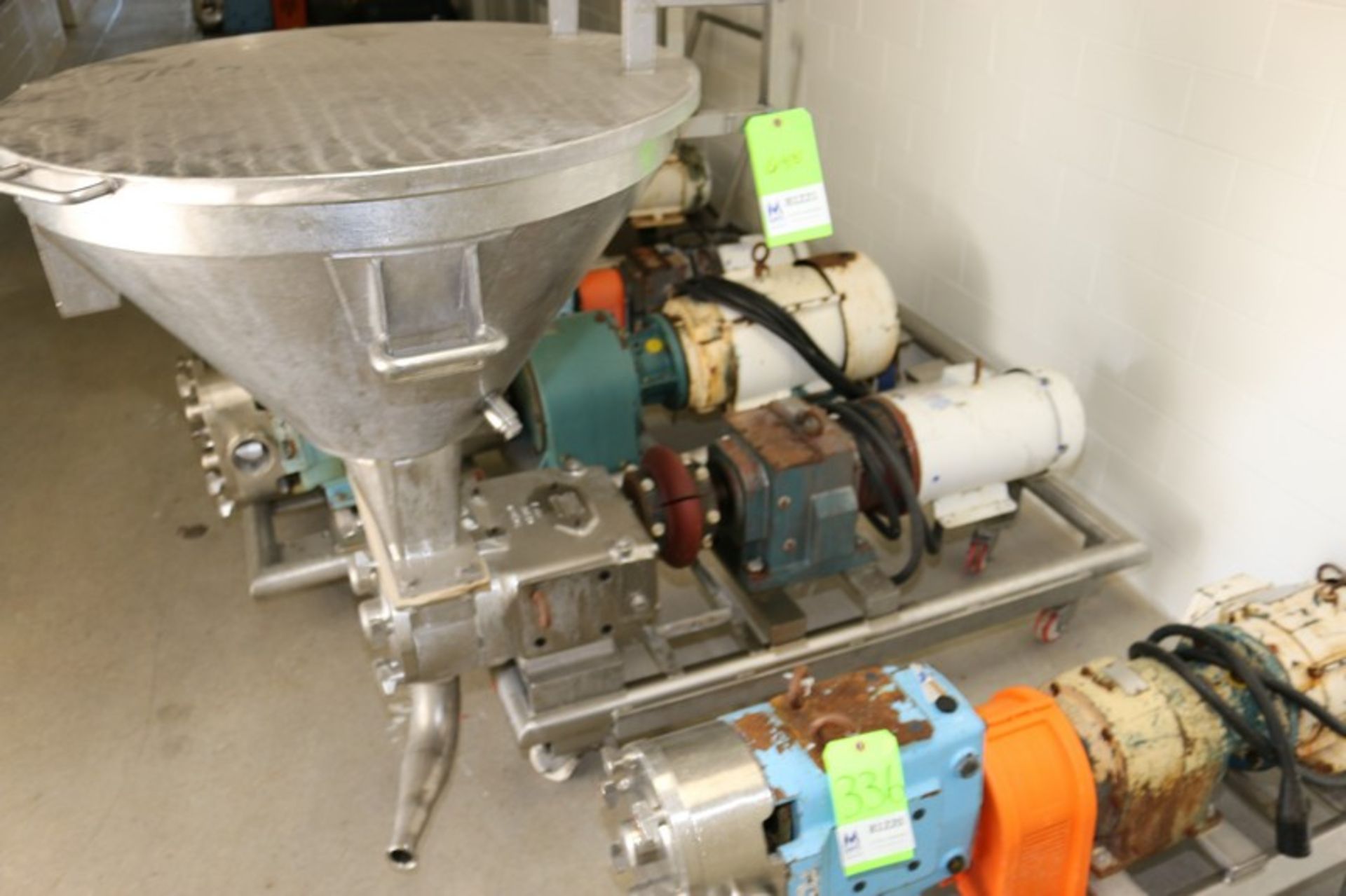 WCB 5 hp Positive Displacement Pump, M/N 134U1, S/N 29804, with 1750 RPM Motor, 208-230/460 Volts, 3 - Image 2 of 9