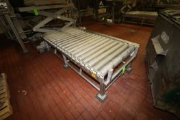 Mepaco 4,000 lbs. Capacity S/S Straight Section of Roller Conveyor, M/N 211, Overall Length: