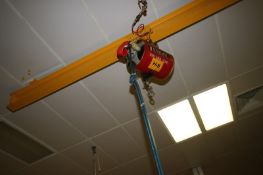 Knight 225 lbs. Capacity Pneumatic Overhead Hoist, with Hand Control (NOTE: Does Not Include Cross