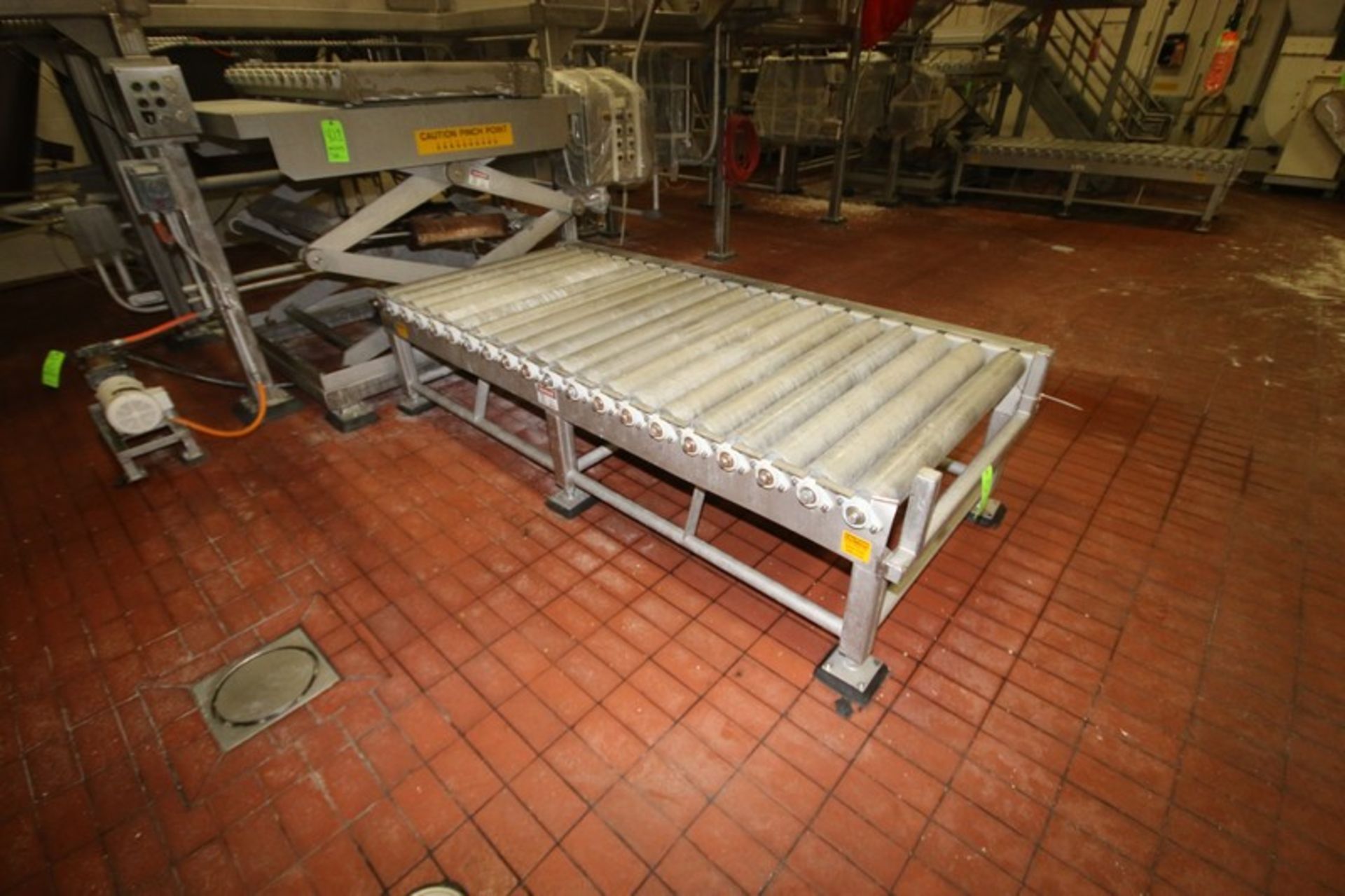Mepaco 4,000 lbs. Capacity S/S Straight Section of Roller Conveyor, M/N 211, S/N 4243-1-6, Overall - Bild 2 aus 3