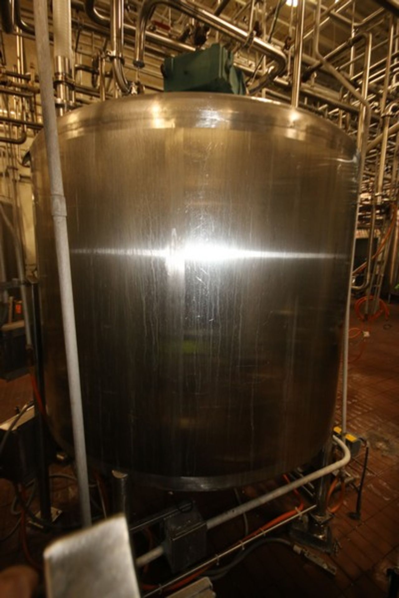 St. Regis Aprox. 1,000 Gal. Single Wall Tank, S/N 11407, Dome Top/Cone Bottom, Mounted on S/S Legs & - Bild 16 aus 16