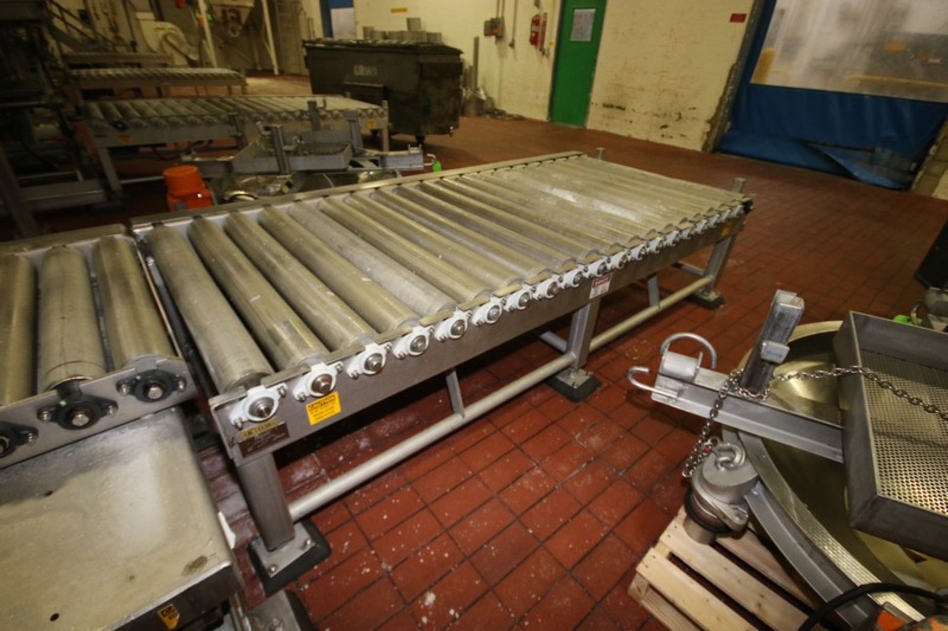 Mepaco 4,000 lbs. Capacity S/S Straight Section of Roller Conveyor, M/N 211, S/N 4243-1-5, Overall - Bild 4 aus 5