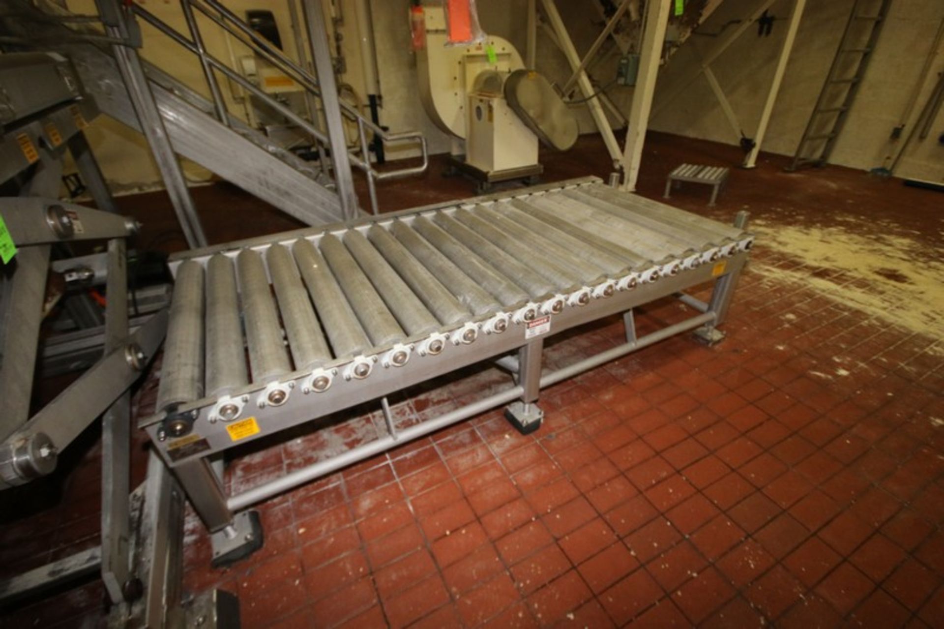 Mepaco 4,000 lbs. Capacity S/S Straight Section of Roller Conveyor, M/N 211, S/N 4243-1-3, Overall - Bild 4 aus 5