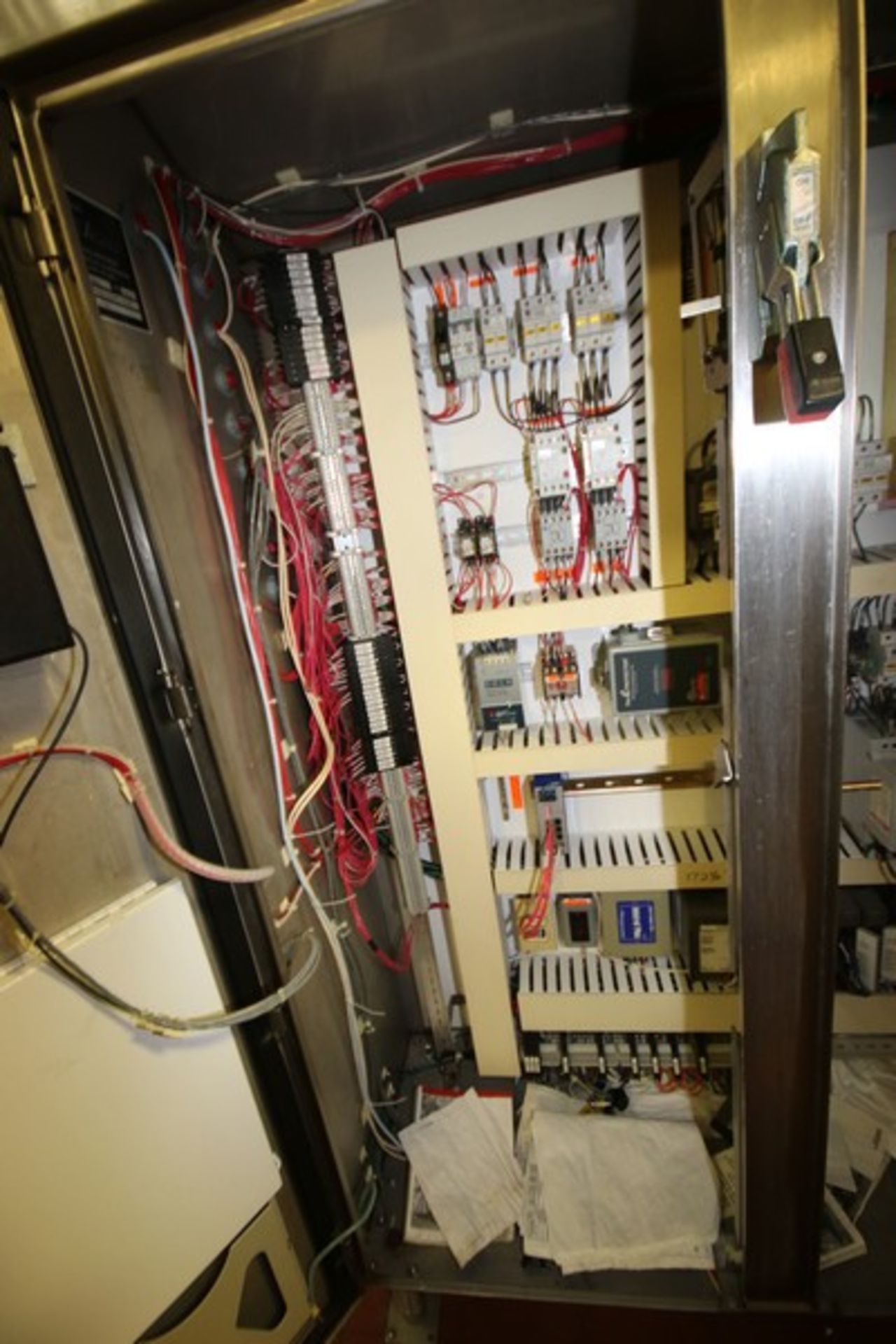 S/S Double Door Control Panel, with (2) Honeywell S/S Chart Recorders, Allen-Bradley 13-Slot PLC, - Image 5 of 7