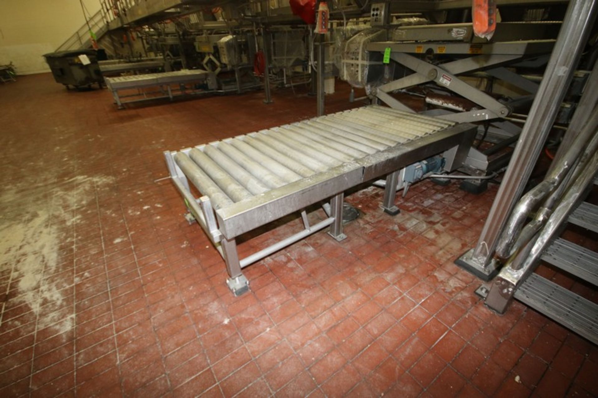 Mepaco 4,000 lbs. Capacity S/S Straight Section of Roller Conveyor, M/N 211, S/N 4243-1-3, Overall - Bild 2 aus 5