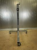 Portable Labeler/Coder Stand, Mounted on Wheels (Auction ID 804d271b) (Handling, Loading, & Site