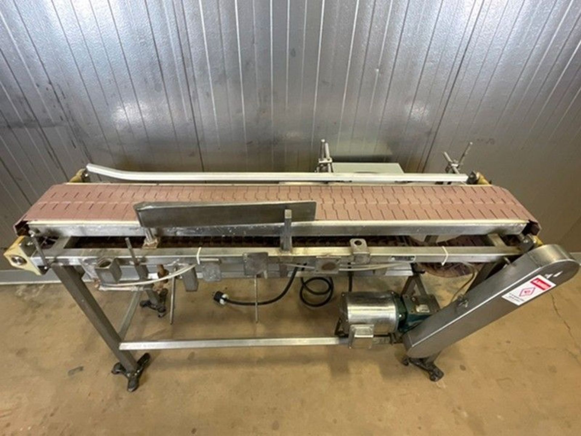 Straight Section 10" S/S Product Conveyor, Mounted on S/S Frame (Auction ID 80f02d30) (Handling, - Image 5 of 5