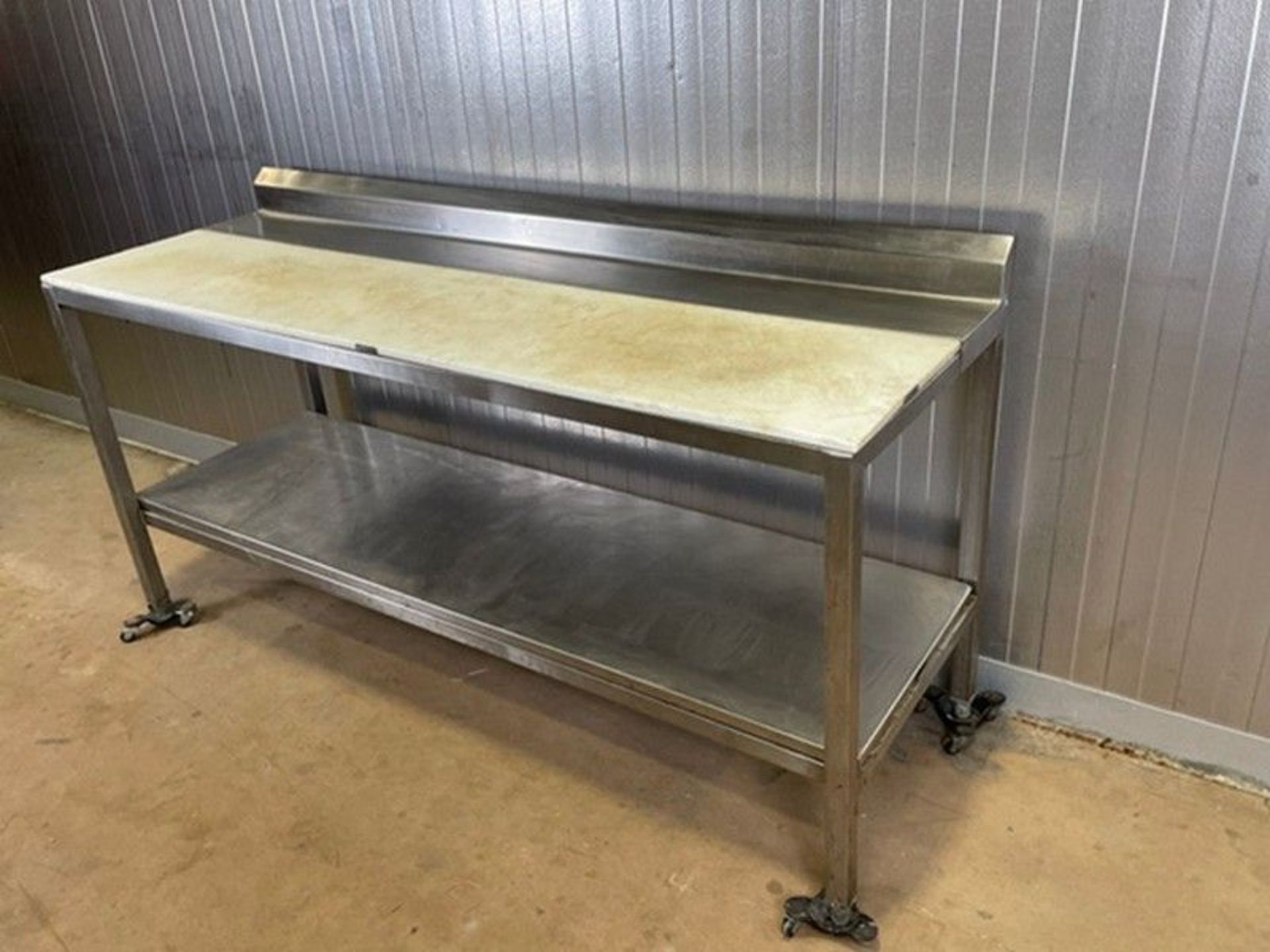 Production Cutting Table, on S/S Frame (Auction I.D. 9cc34a22) (Handling, Loading, & Site Management - Image 2 of 3