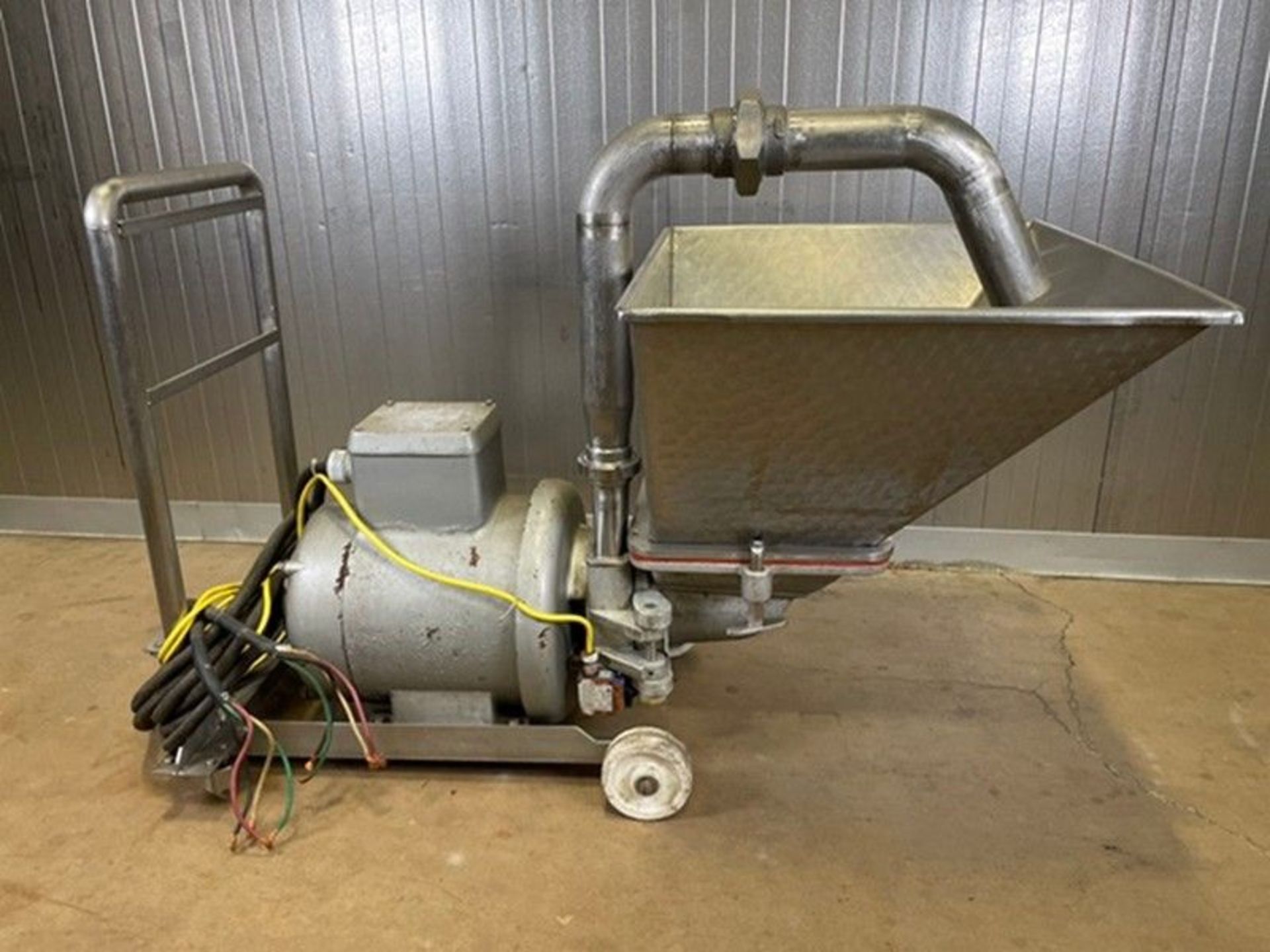 Stephan S/S Meat Emulsifier, with S/S Large Capacity Hopper, with 100 hp Motor, Mounted on S/S Cart, - Image 3 of 5