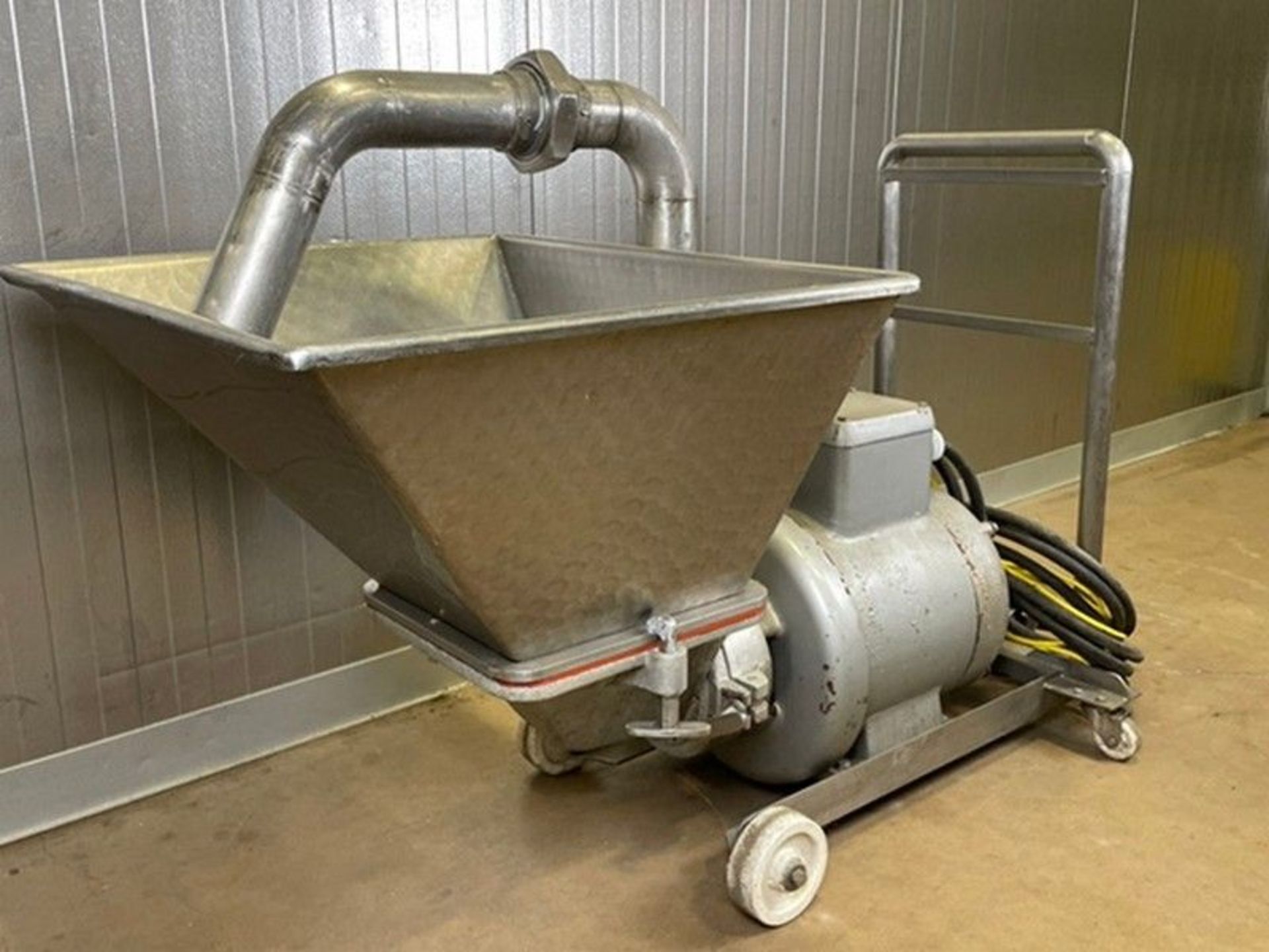 Stephan S/S Meat Emulsifier, with S/S Large Capacity Hopper, with 100 hp Motor, Mounted on S/S Cart, - Image 4 of 5