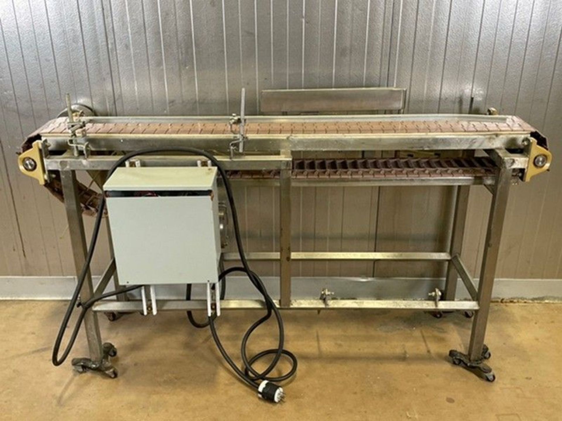 Straight Section 10" S/S Product Conveyor, Mounted on S/S Frame (Auction ID 80f02d30) (Handling, - Image 3 of 5