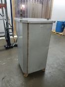S/S Tank Aprox. 26 x 26 x 50 with 2" Drain Hole at Bottom of Tank (Located Fort Worth, TX)(Handling,
