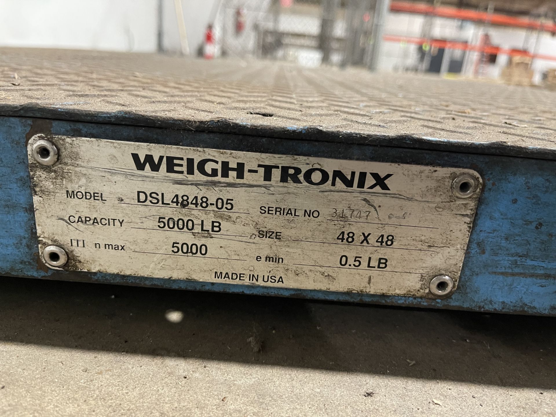 WEIGH-TRONIX PALLET SCALE WITH DIGITAL WALL-MOUNTED READOUT Rigging, Handling, Site Management and - Image 2 of 5