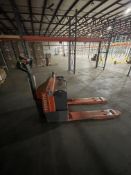 TOYOTA MOTORIZED PALLET JACK, NOT CURRENTLY OPERATIONAL Rigging, Handling, Site Management and