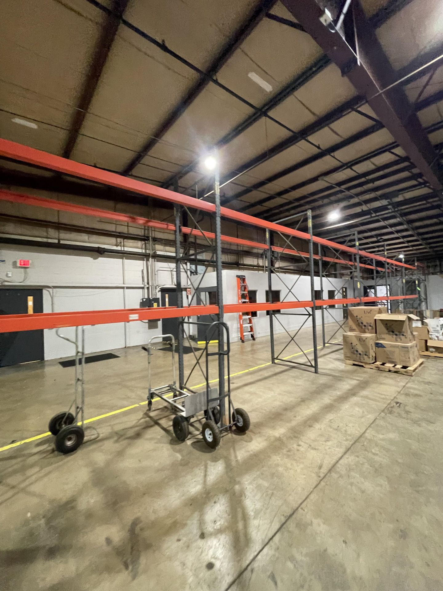(9) SECTIONS OF PALLET RACKING, (11) UPRIGHTS, (21) CROSS BEAMS, approx. 132" HEIGHT Rigging, - Image 2 of 5