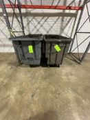 (2) RUBBERMAID TILTING TRASH CAN / TILT TRUCK Rigging, Handling, Site Management and Loading Fee.