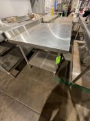 S/S TABLE WITH BOTTOM SHELF Rigging, Handling, Site Management and Loading Fee. Fee Includes
