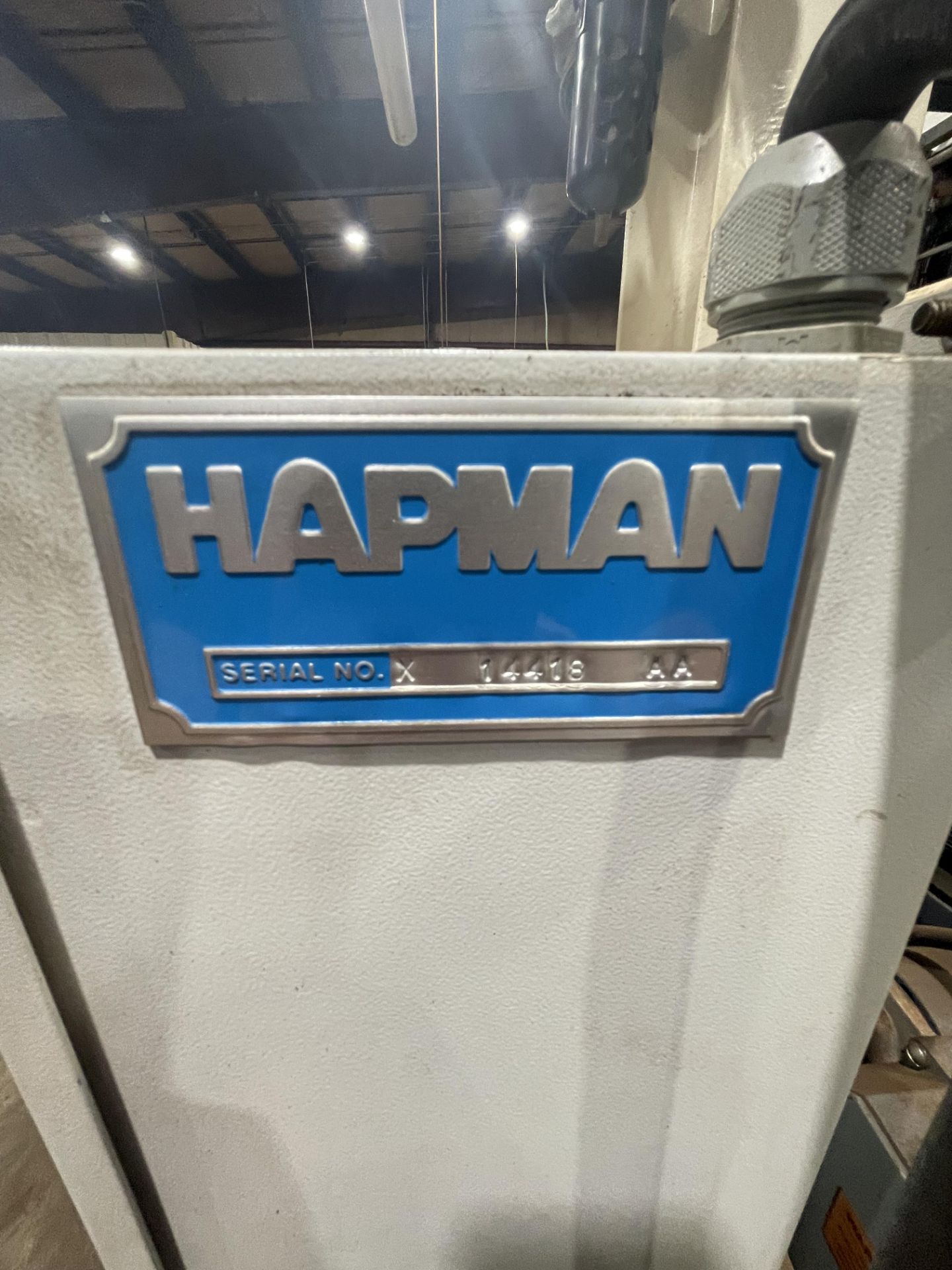 HAPMAN SUPERSAC LOADER, S/N 14418 AA, PORTABLE / MOUNTED ON CASTERS, STERLING ELECTRIC 1 HP, 1750 - Image 10 of 18