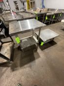 (2) REGENCY ADJUSTABLE S/S TABLES, APPROX. 30" X 24" Rigging, Handling, Site Management and