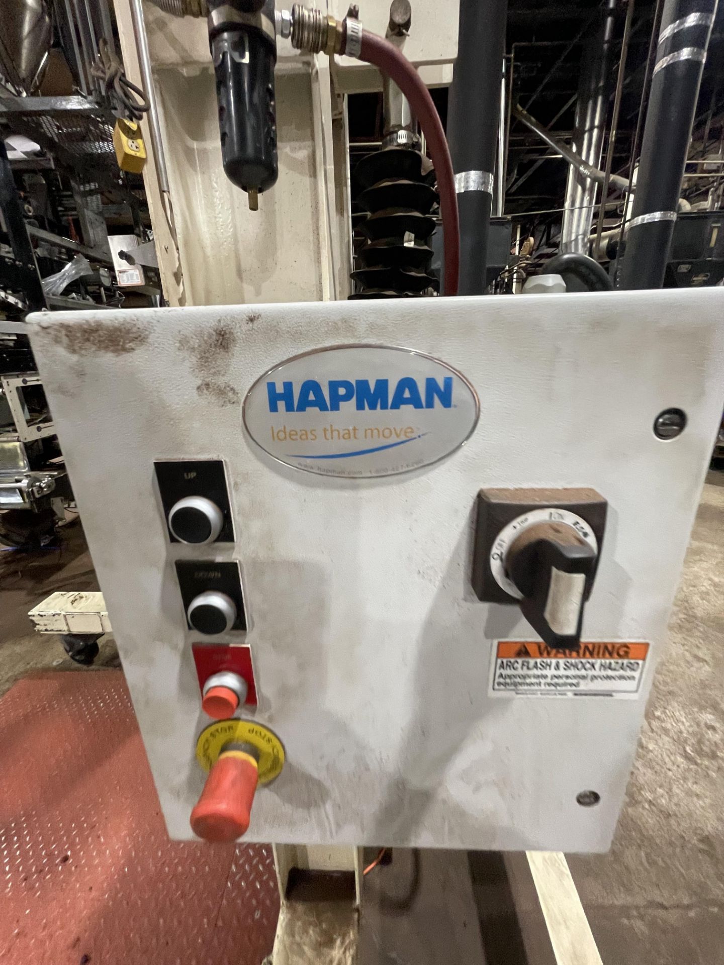 HAPMAN SUPERSAC LOADER, S/N 14418 AA, PORTABLE / MOUNTED ON CASTERS, STERLING ELECTRIC 1 HP, 1750 - Image 5 of 18