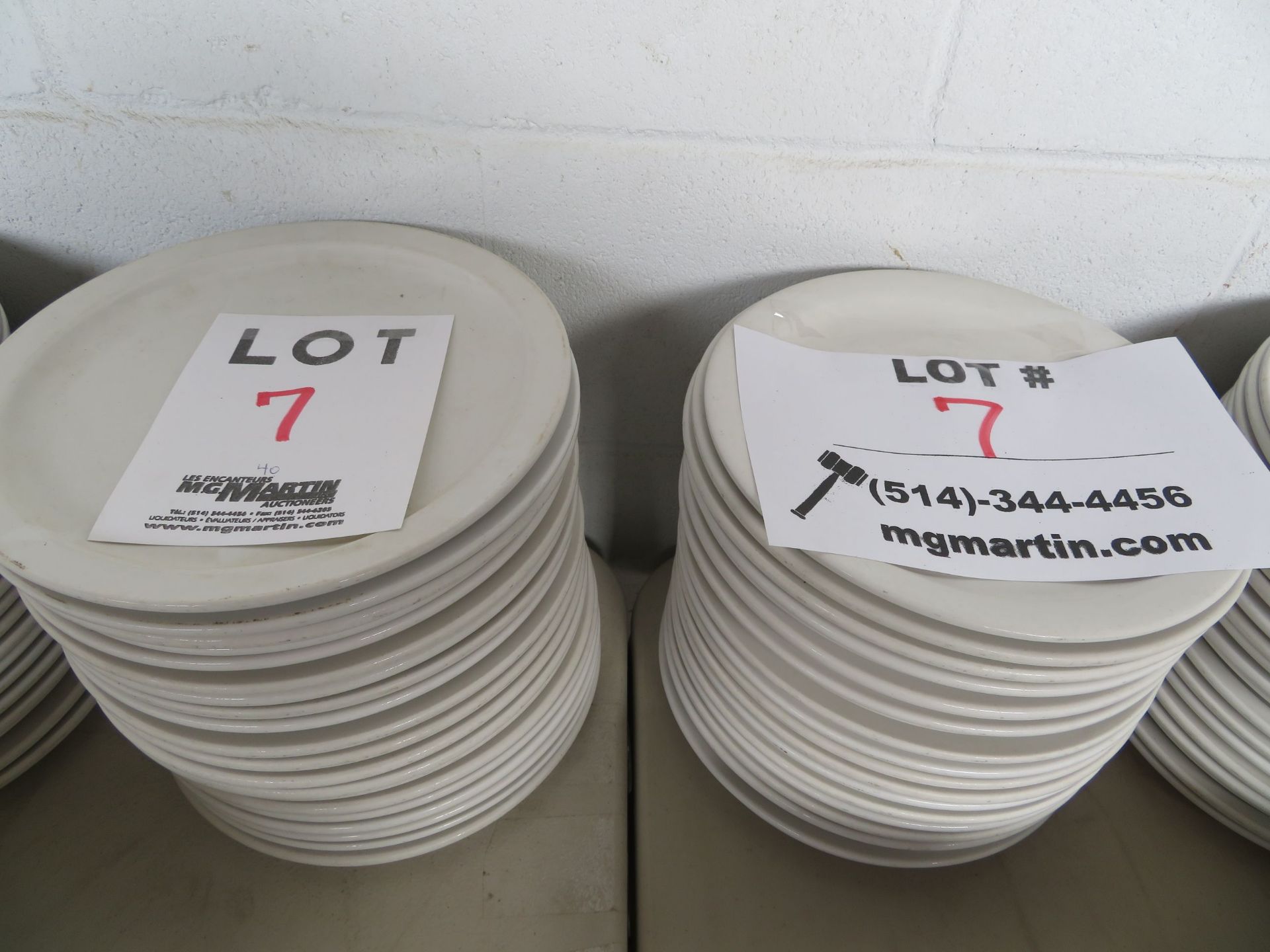 LOT including plates 9 1/2" round (40)
