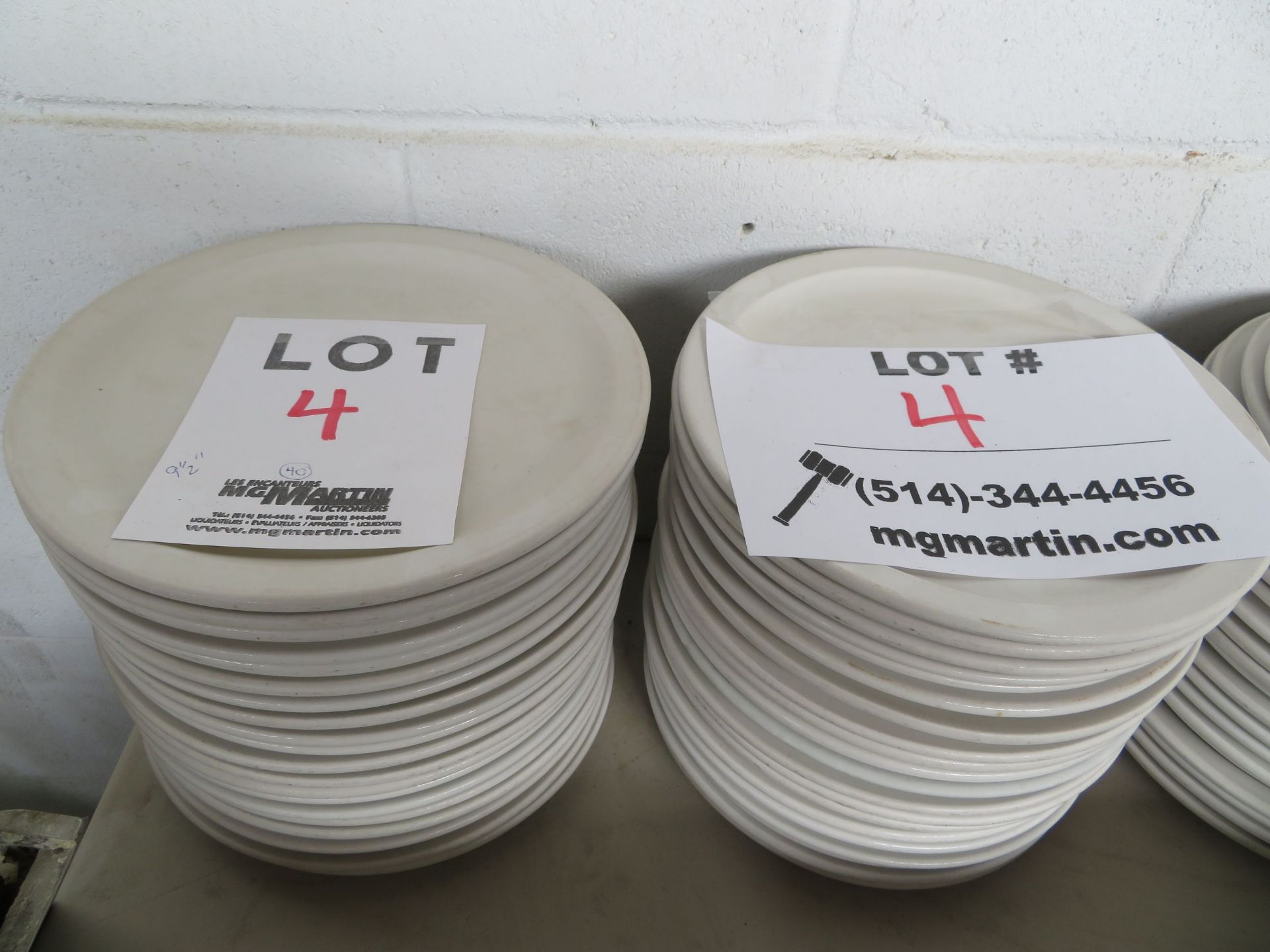 LOT including plates 9 1/2" round (40)