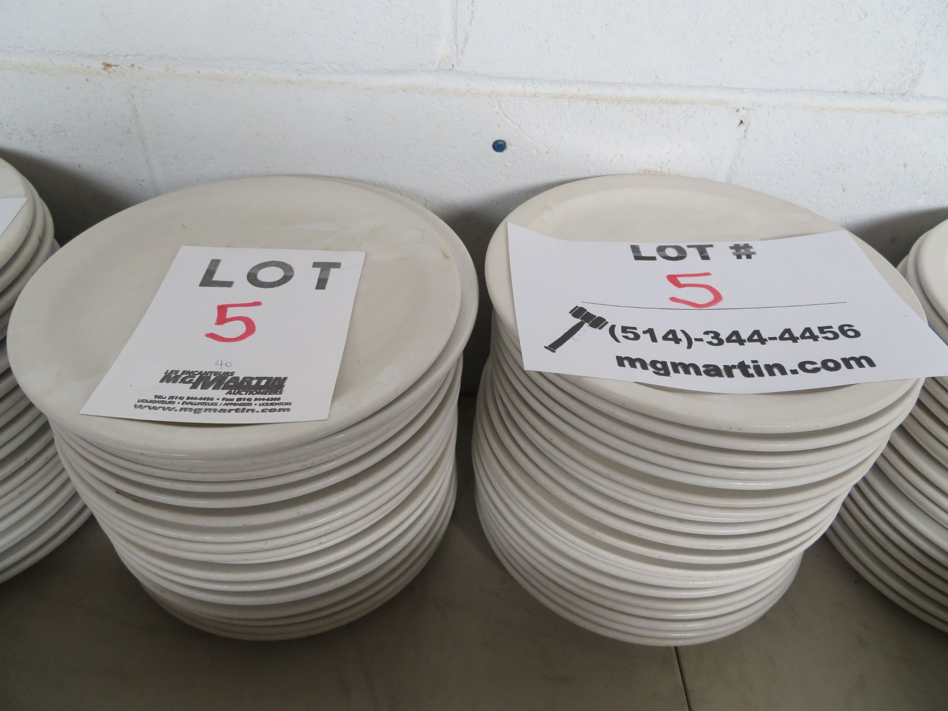 LOT including plates 9 1/2" round (40)