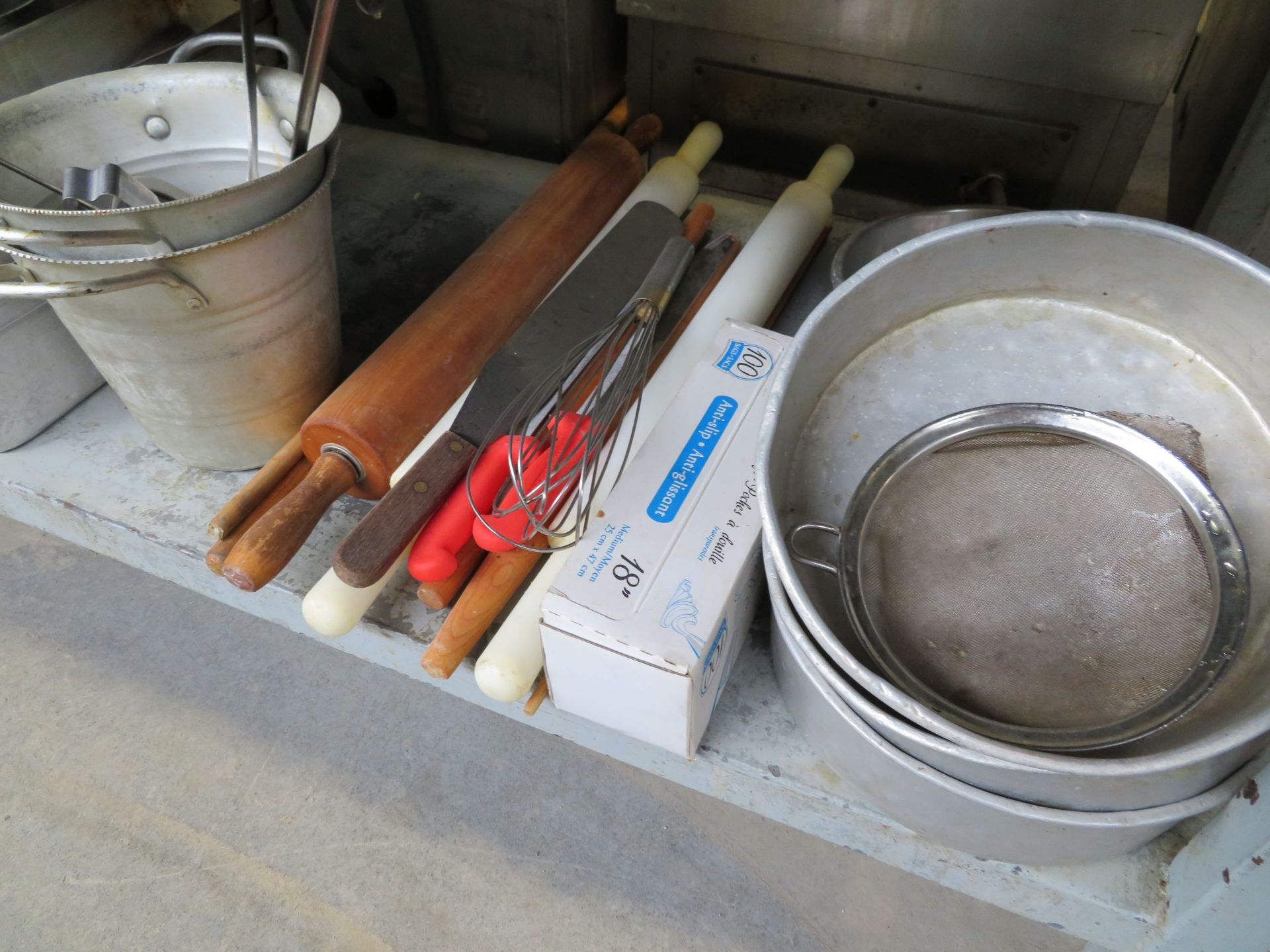 LOT including assorted pans, utensils, etc. - Image 2 of 3