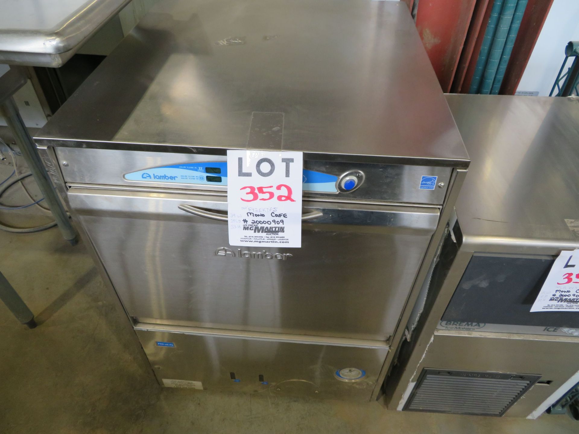 LAMBER dishwasher, Mod: F92EKDPS (SUBJECT TO APPROVAL)