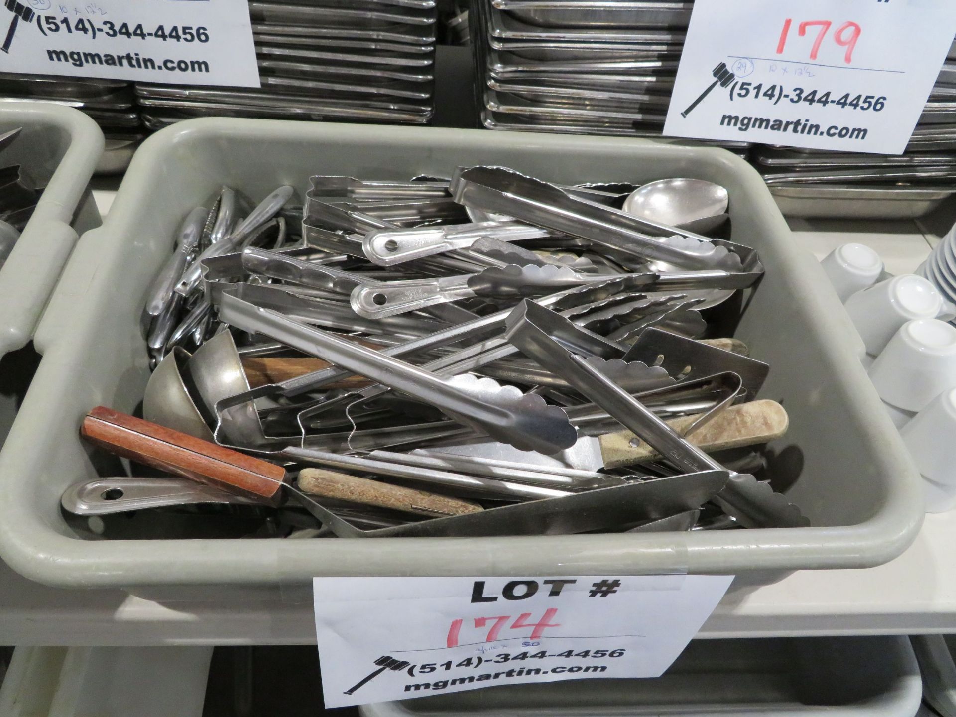 LOT including assorted utensils w/ tray (50)