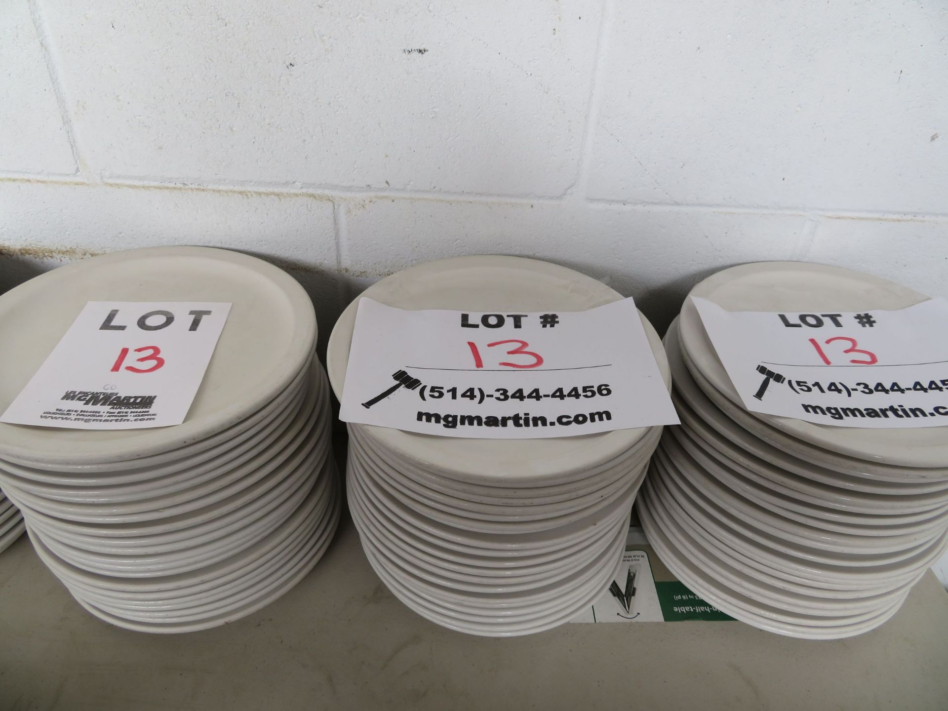 LOT including plates 9 1/2" round (60)
