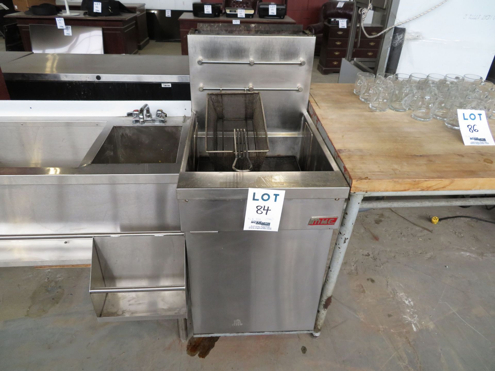 MKE deep fryer approx. 20"w x 31"d x 35"h