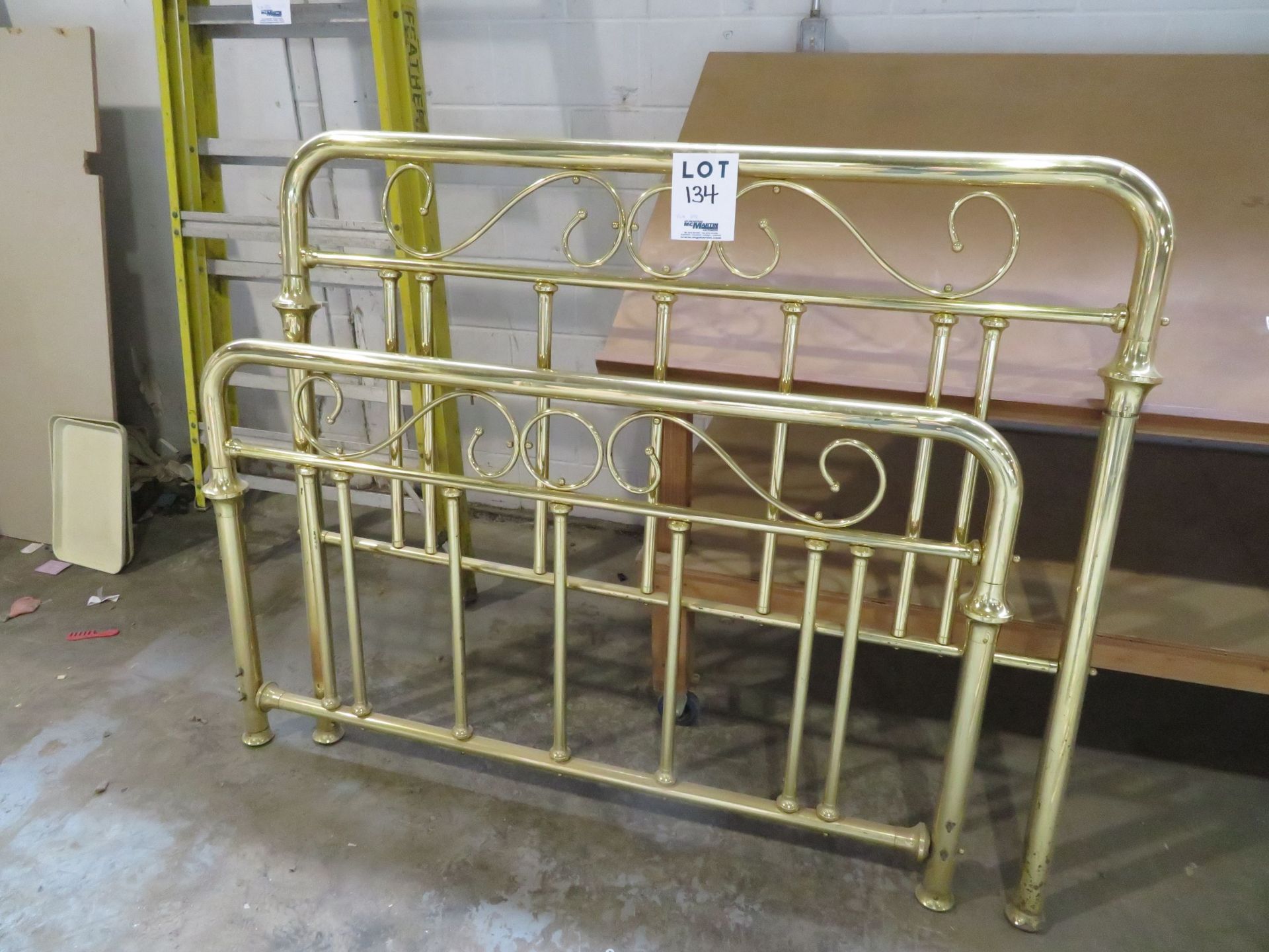 Queen size brass style head boards