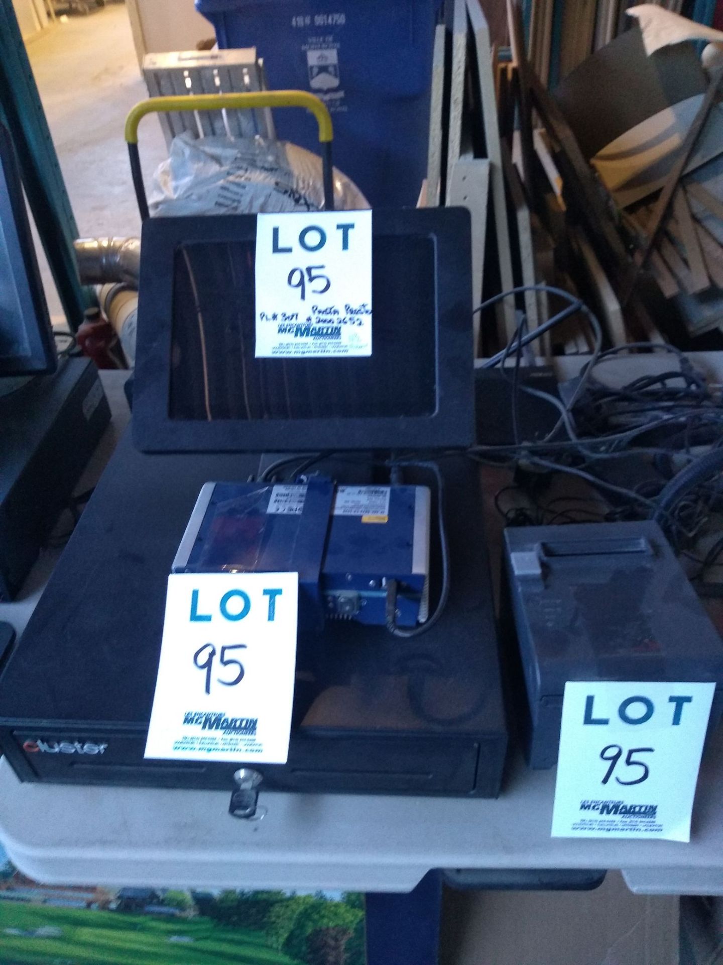 LOT including CLUSTER 11 1/2" touch screen, MEV (this MEV has been initialized),CLUSTER printer &