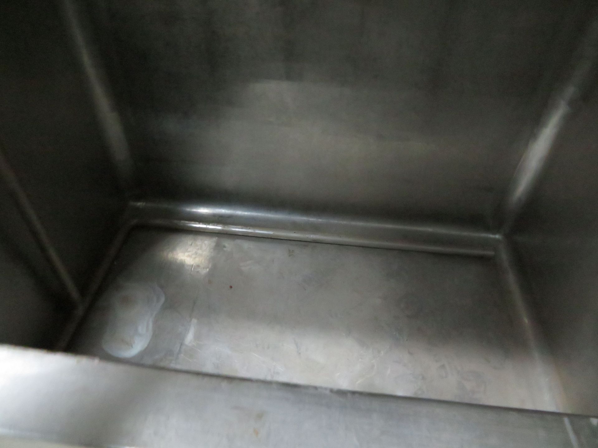 Stainless steel tub approx. 51"w x 37"d x 40"h - Image 2 of 2