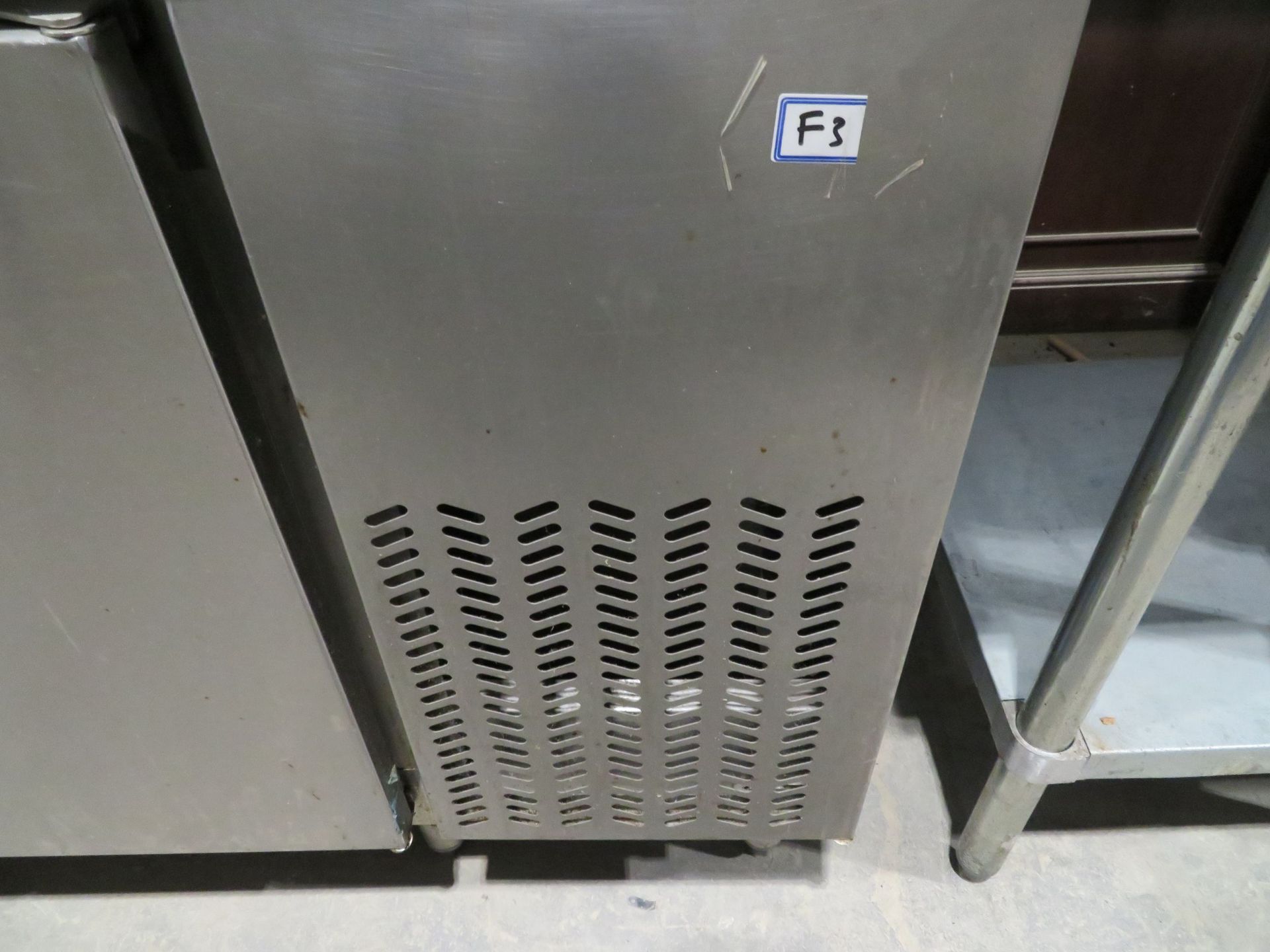 Stainless steel 2 door refrigerated unit w/ built in compressor approx. 60"w x 30"d x 33"h - Image 3 of 4