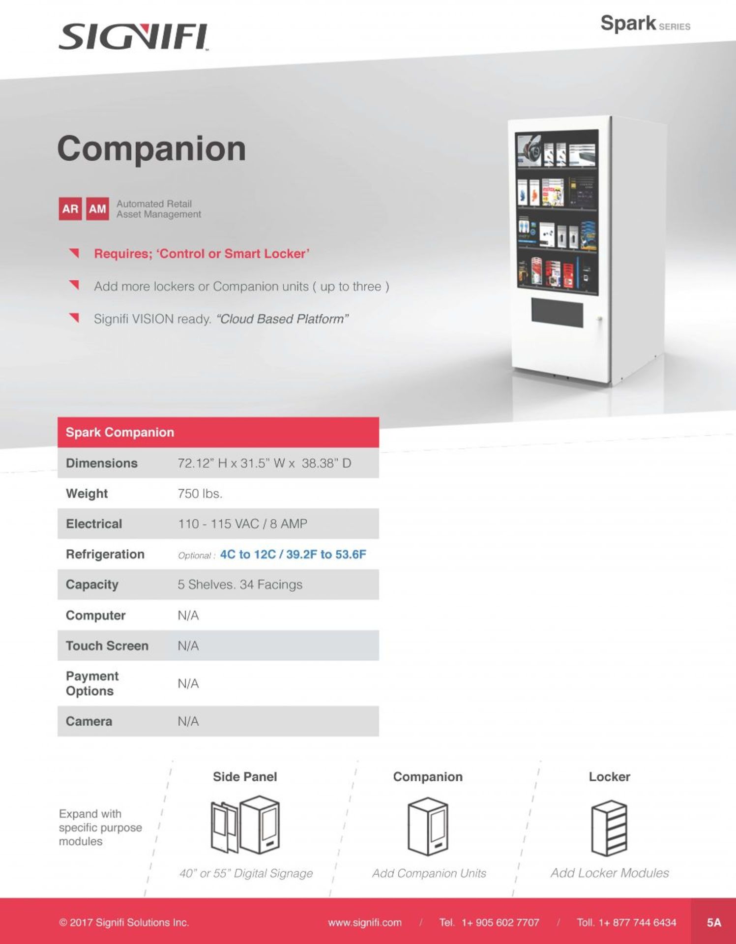 SIGNIFI Control & Companion Smart Vending System. Purchased NEW for $23,000 USD - Image 2 of 9