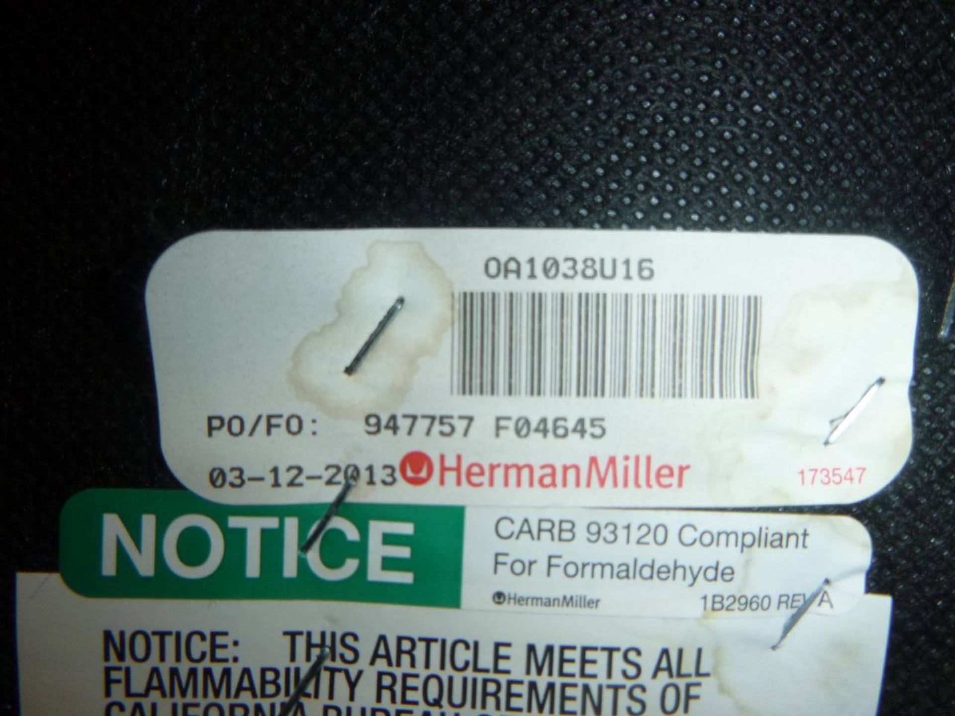 Herman Miller Sectional sofa chair - Image 2 of 3