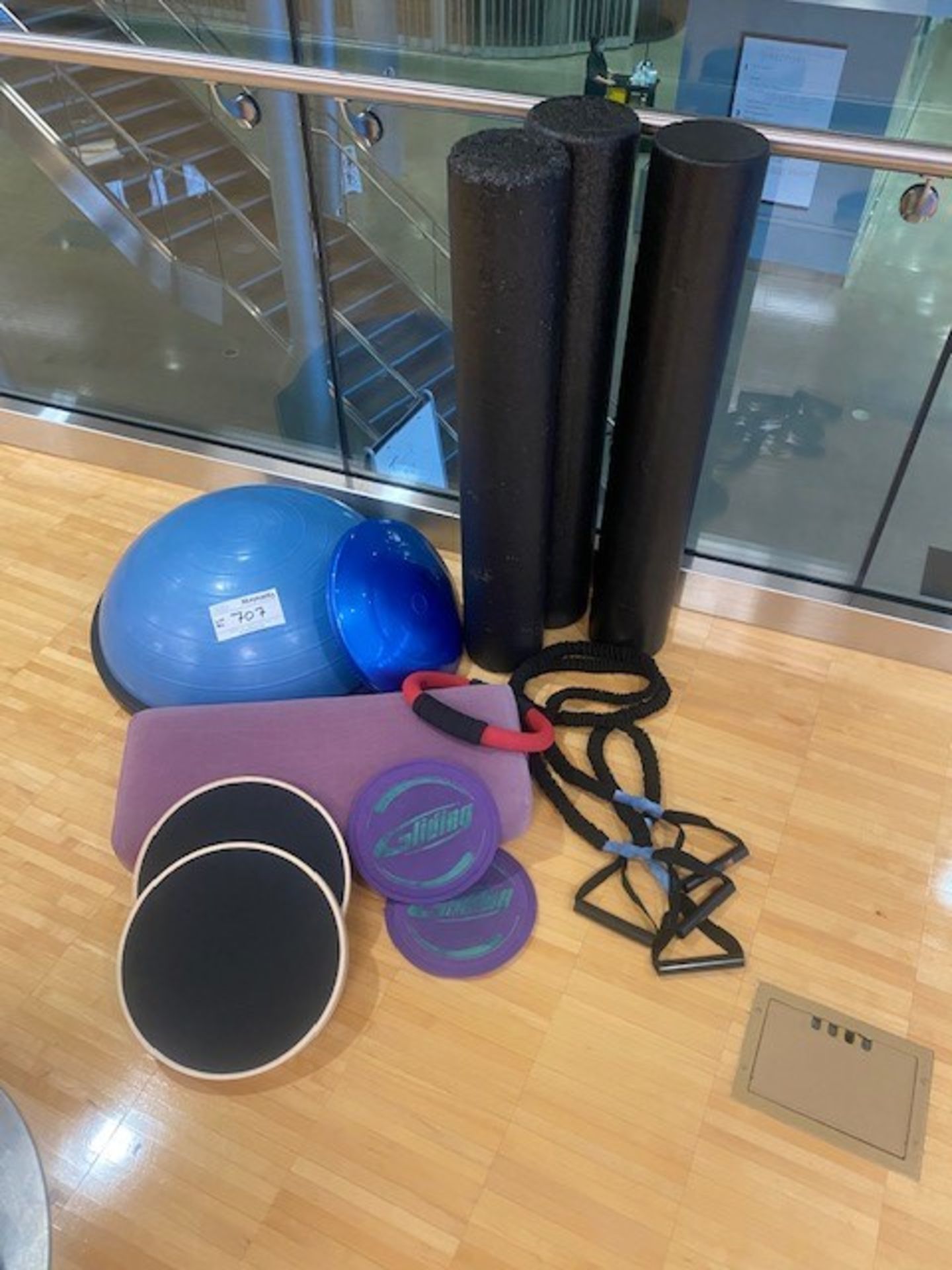 Lot of stretching equipment