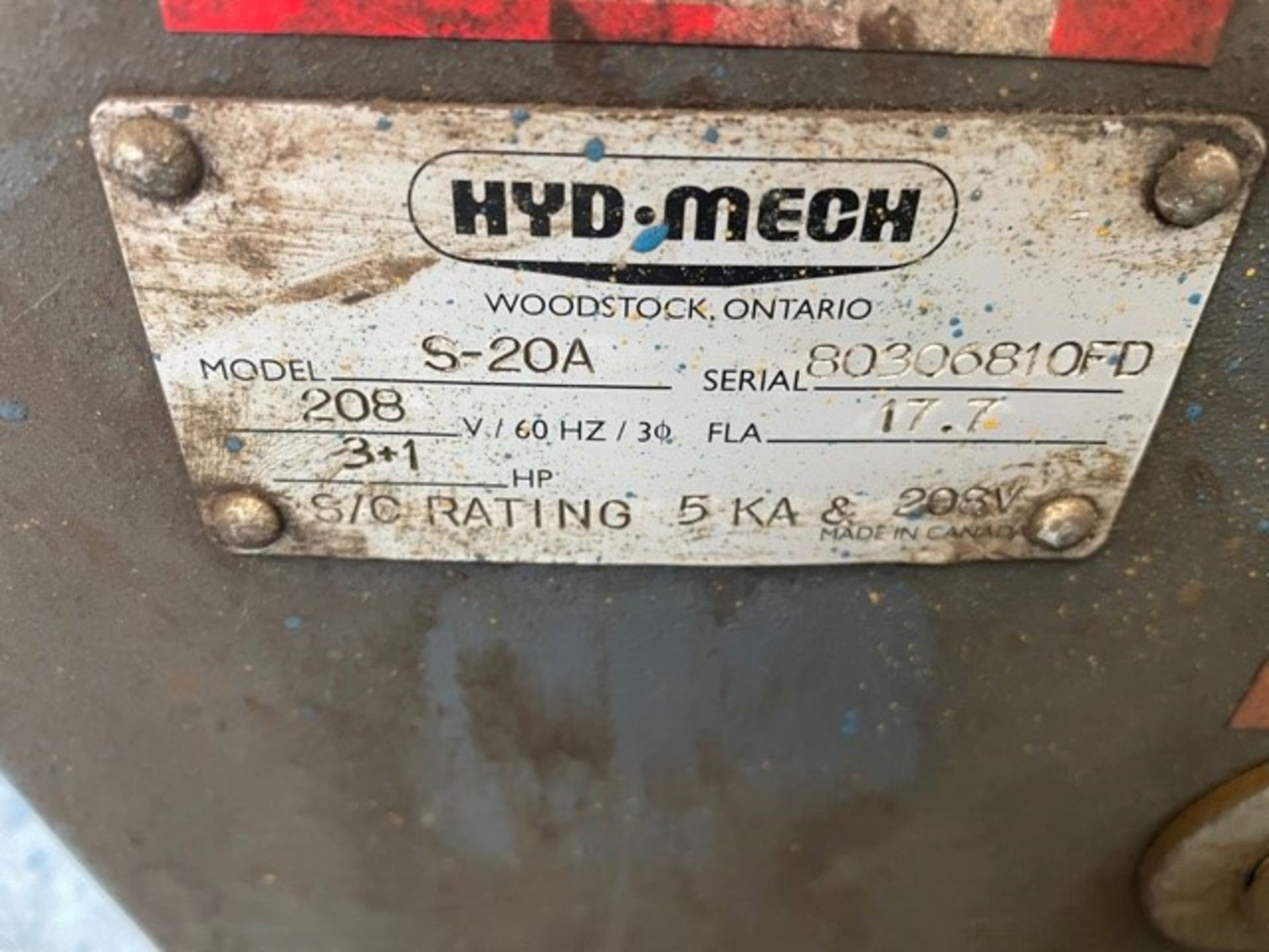 Hyd-Mech S-20A Series II Metal cutting bandsaw - Image 6 of 6