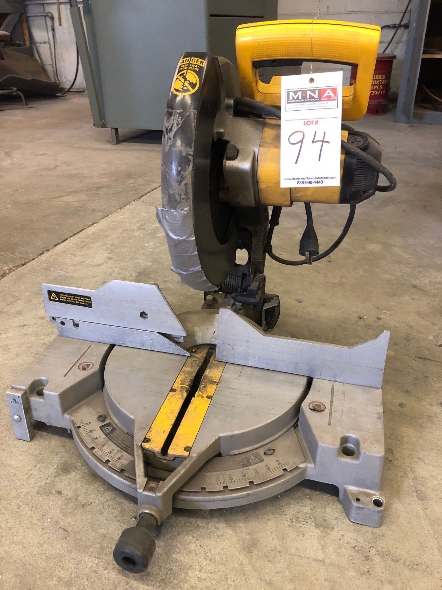 DeWalt Model DW705, 12 inch, 4,000 RPM, Compound Miter Saw, S/N 46230 - Image 2 of 2