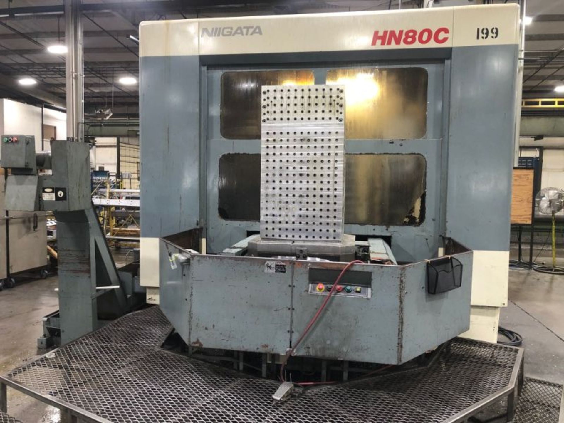 Niigata Model HN80C 4-Axis CNC Horizontal Machining Center, S/N 46250036, (1995); 60" X-, 48" Y-,