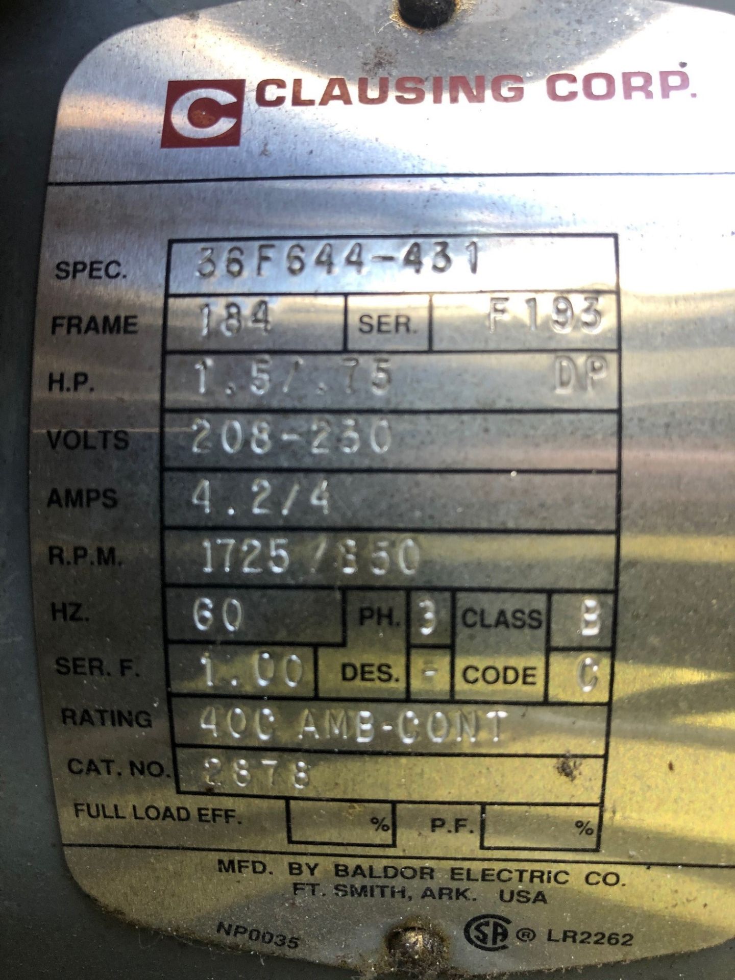 Clausing Model 2276 20" Pedestal Drill, S/N 520313, " x 18" Table - Image 4 of 4