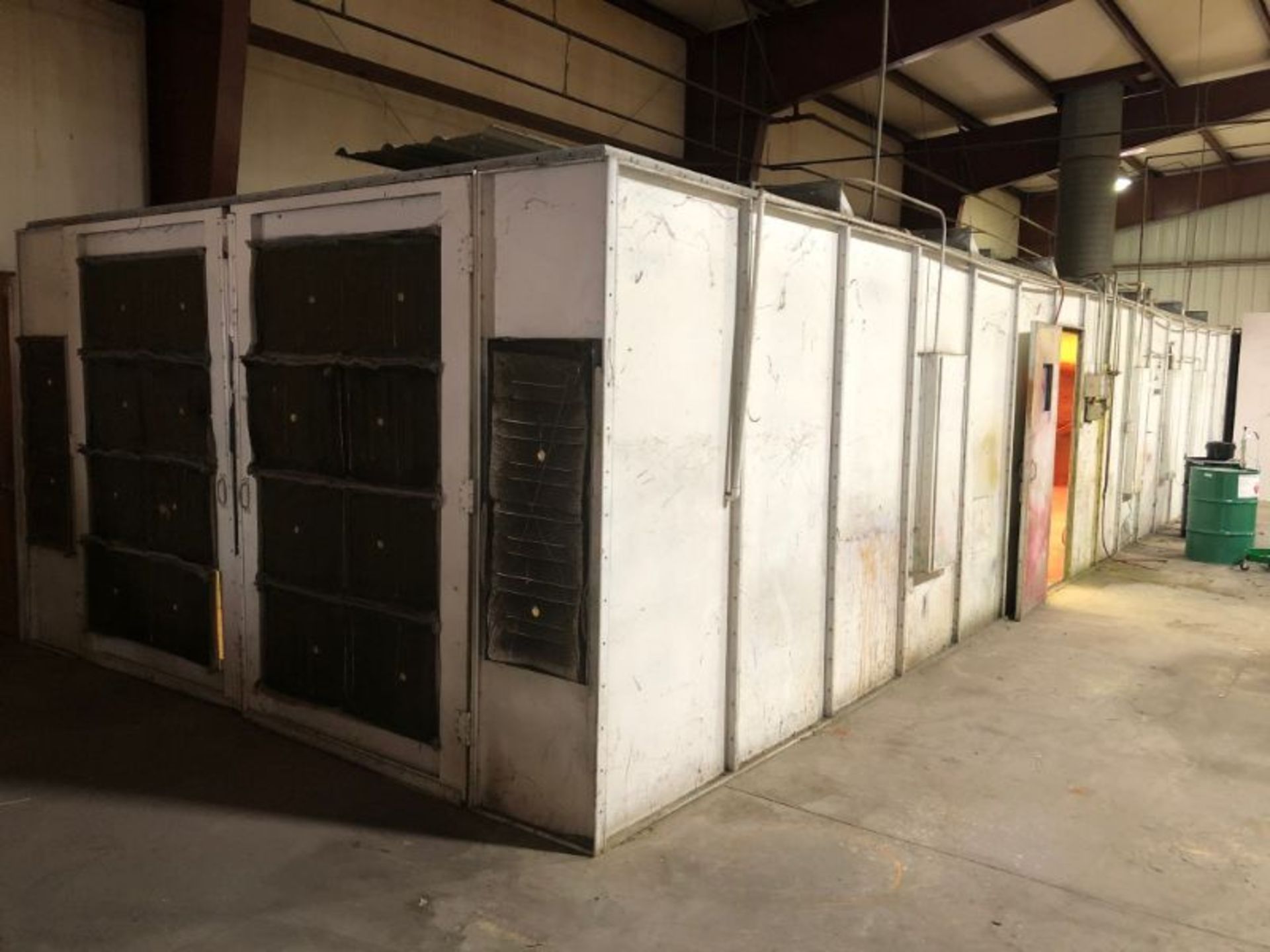 DeVilbiss Paint Booth; 14' x 54'; with Exhaust System