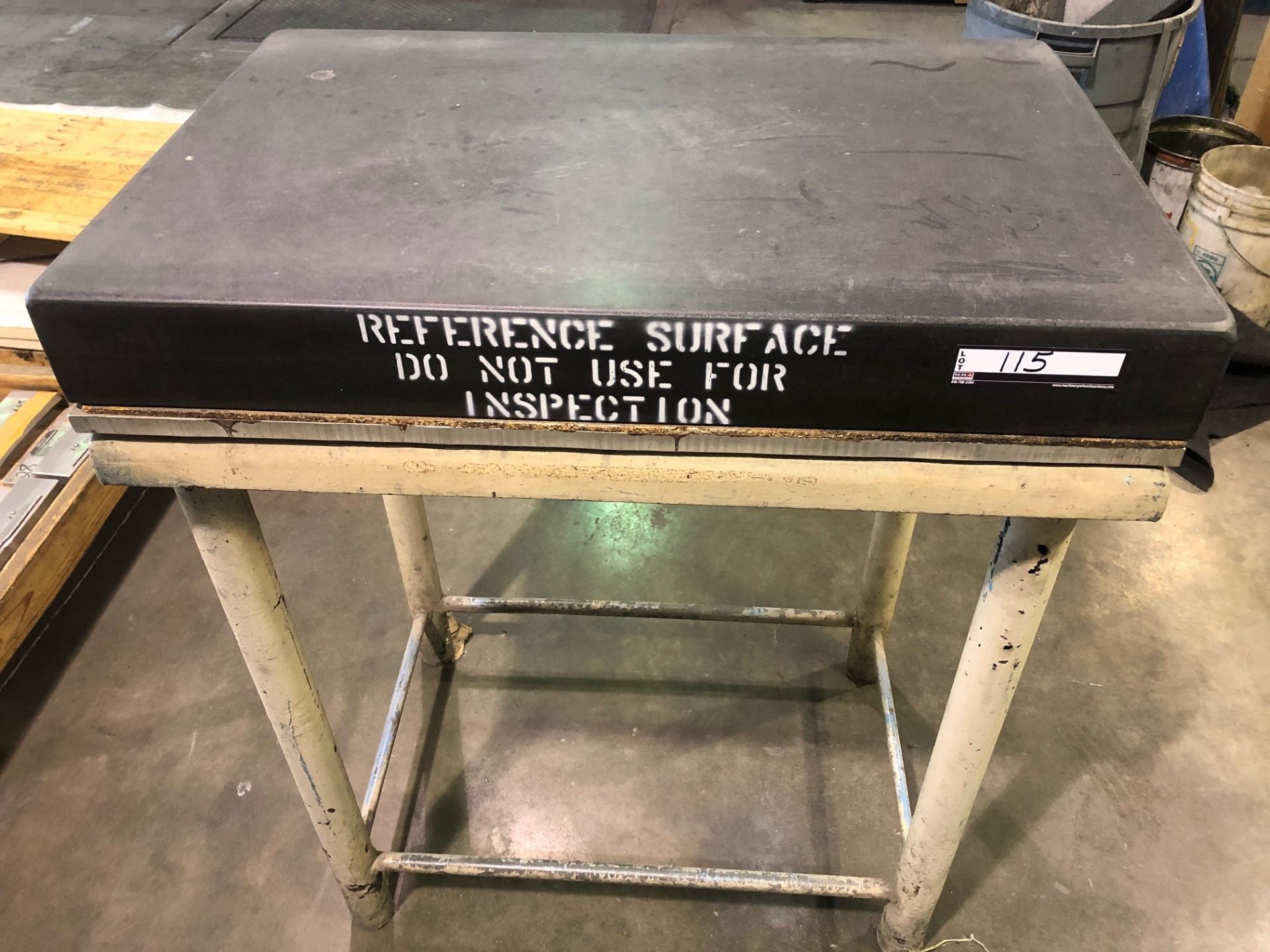 4" x 24" x 36" Granite Surface Plate with stand