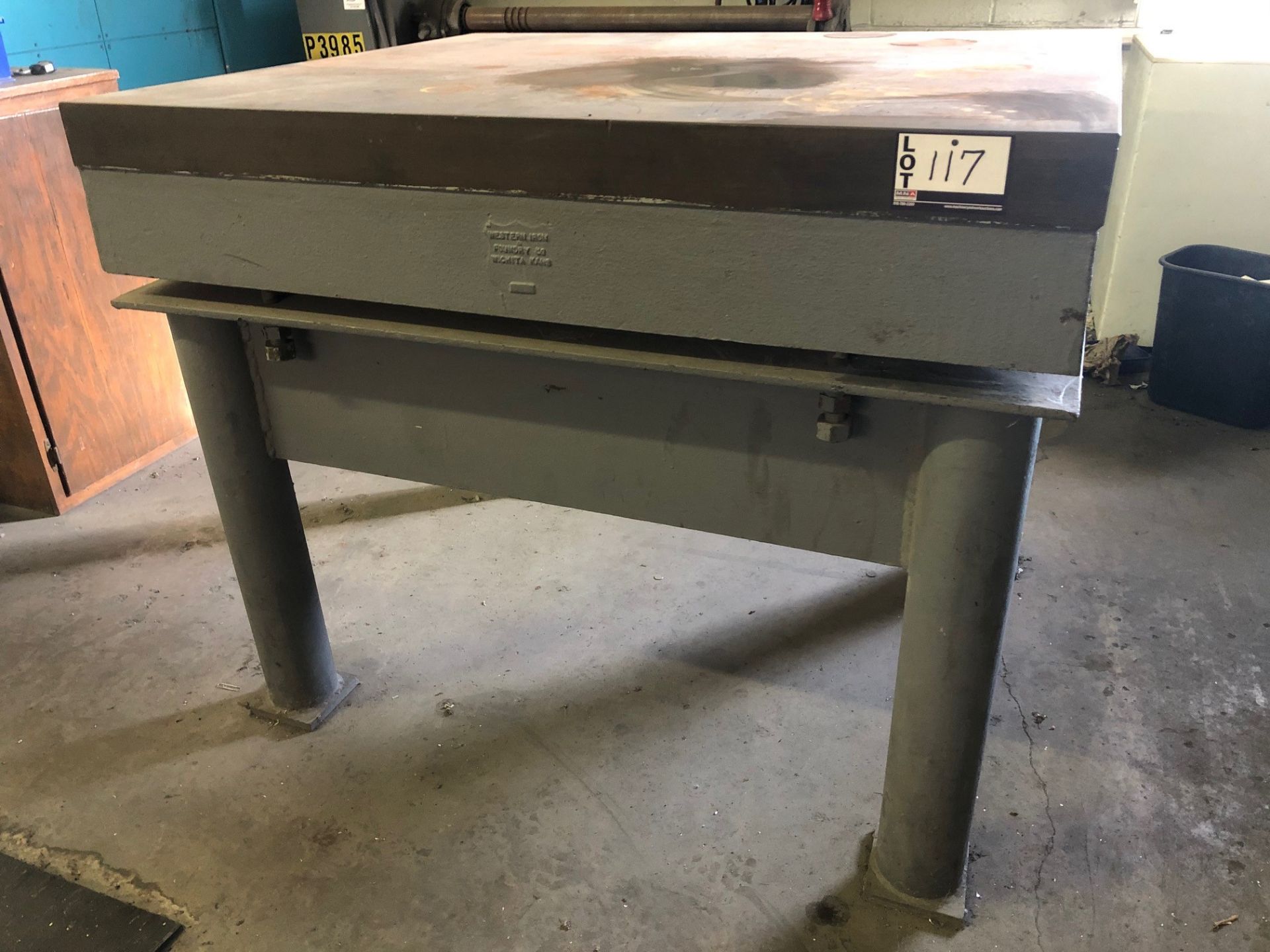 41" x 48" Steel Surface Table with stand