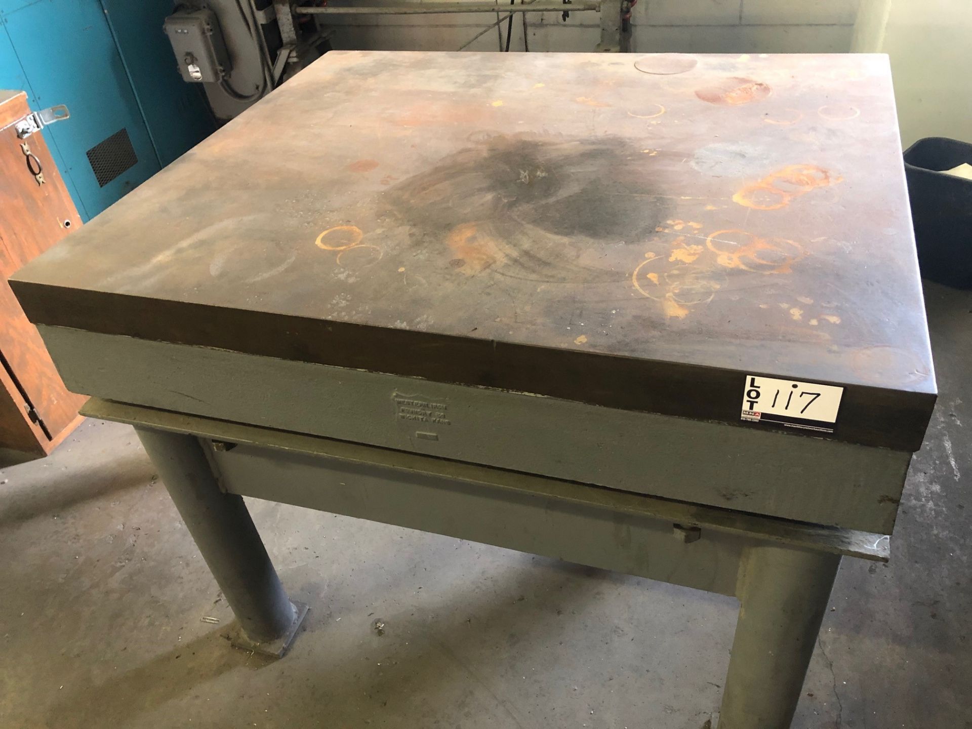 41" x 48" Steel Surface Table with stand - Image 2 of 2