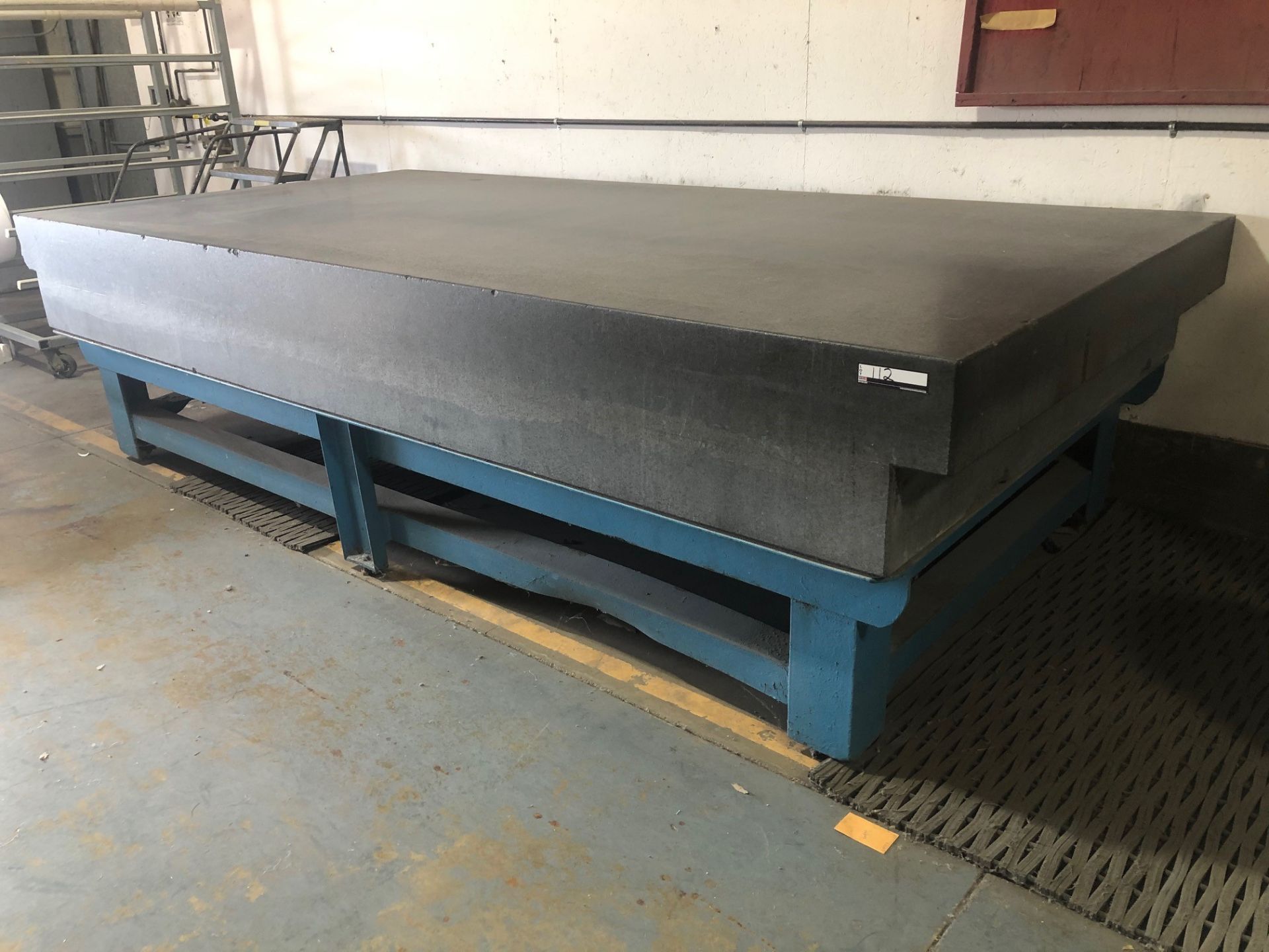 20" x 72" x 144" Granite Surface Plate with stand